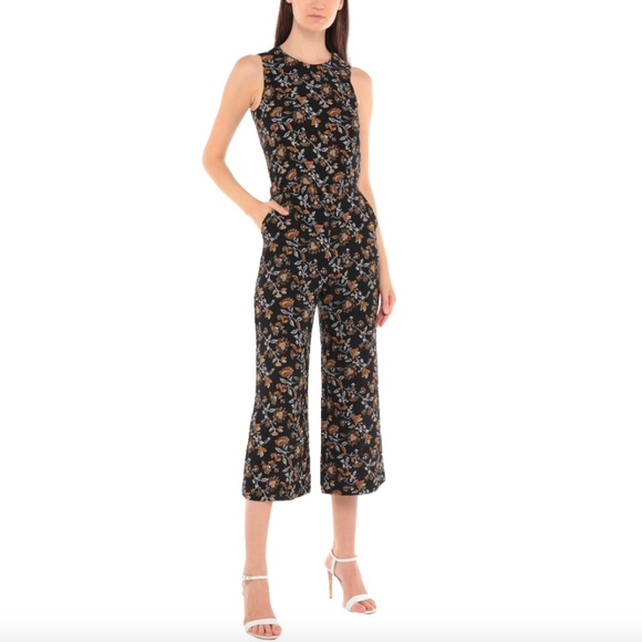 MICHAEL Michael Kors 2 Black Floral Jumpsuit - Picture 1 of 10